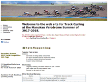 Tablet Screenshot of manukau.velodrome.co.nz